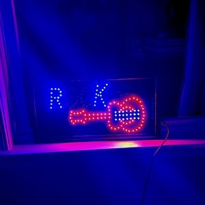 LED guitar sign